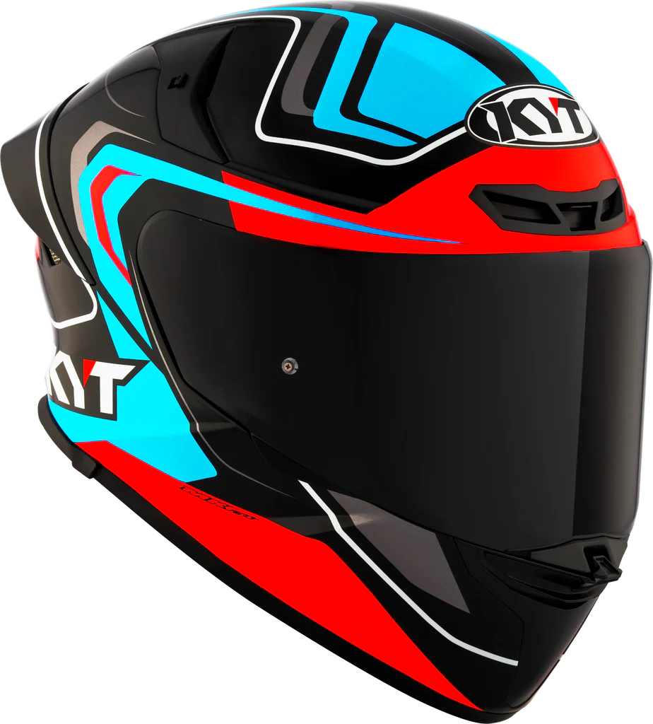 KYT TT Revo Overtech Black Fuxia Gloss Helmet