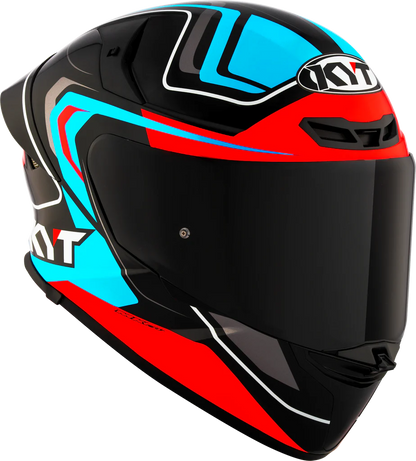 KYT TT Revo Overtech Black Fuxia Gloss Helmet