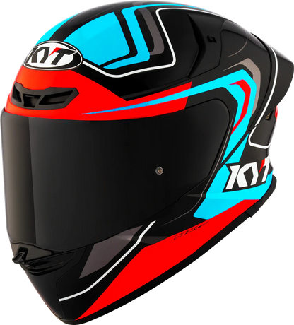 KYT TT Revo Overtech Black Fuxia Gloss Helmet