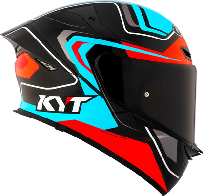 KYT TT Revo Overtech Black Fuxia Gloss Helmet