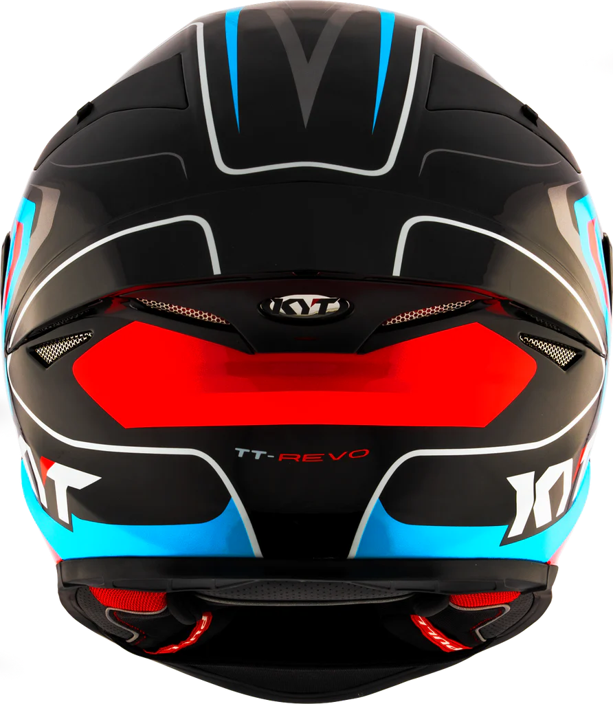 KYT TT Revo Overtech Black Fuxia Gloss Helmet