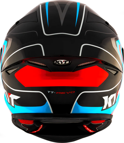 KYT TT Revo Overtech Black Fuxia Gloss Helmet
