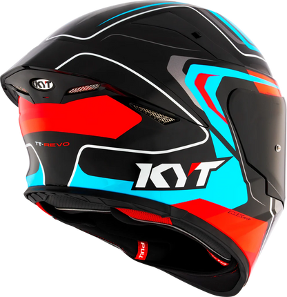 KYT TT Revo Overtech Black Fuxia Gloss Helmet