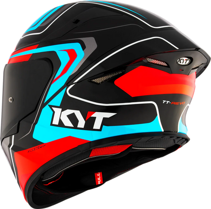 KYT TT Revo Overtech Black Fuxia Gloss Helmet