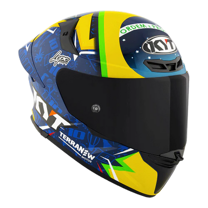 KYT TT Revo Diogo Moreira 2024 Replica Gloss Blue Helmet