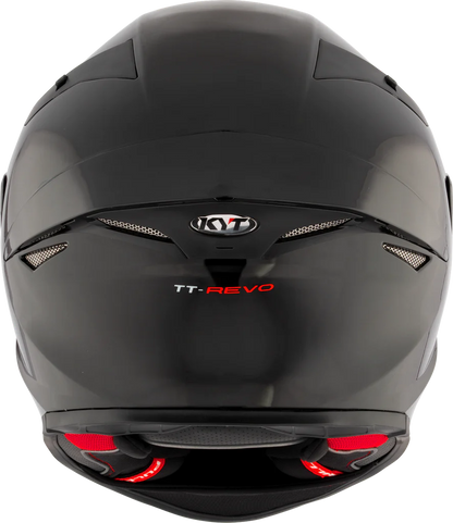 KYT TT Revo Plain Black Helmet