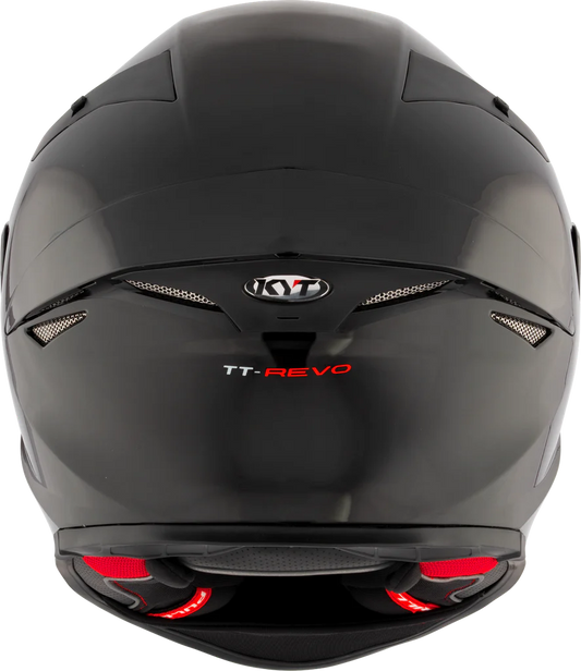 KYT TT Revo Plain Black Helmet