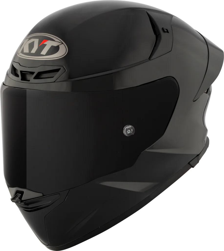 KYT TT Revo Plain Black Helmet