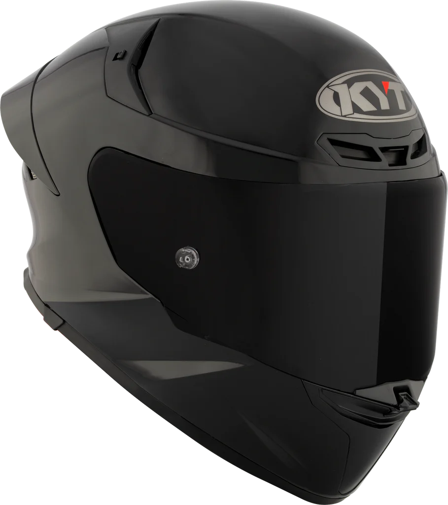 KYT TT Revo Plain Black Helmet