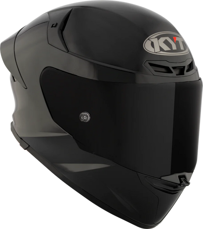 KYT TT Revo Plain Black Helmet