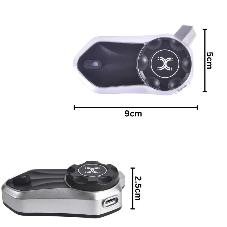 LGP X30 Pro Bluetooth Mesh Intercom, Advanced Motorcycle Communication Black