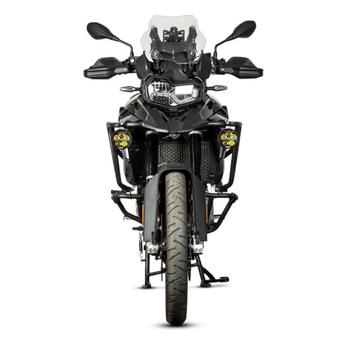 L16 Motorcycle Auxiliary Lights – 19000LM High & Low Beam LEDs, 3-Mode Warning, IP68 Waterproof, Intelligent Temp Control (Pair)