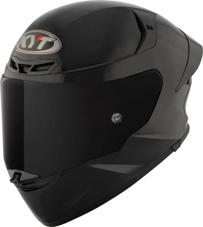 KYT TT REVO Plain Black Helmet