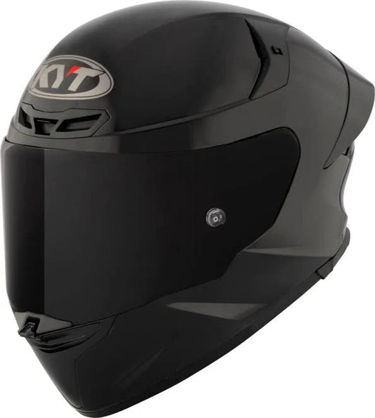 KYT TT REVO Plain Black Helmet