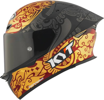 KYT TT Revo Enea Bastianini Indonesia Replica 2023 Matt Black Helmet