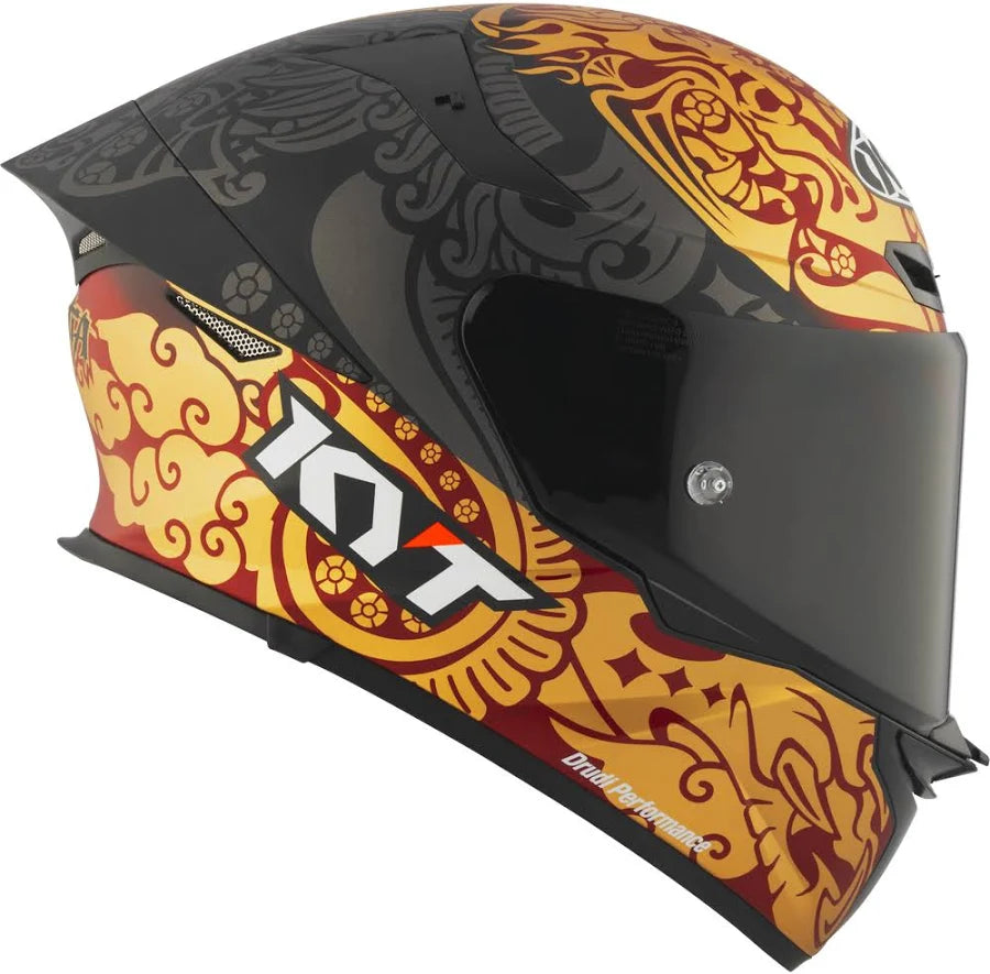 KYT TT Revo Enea Bastianini Indonesia Replica 2023 Matt Black Helmet