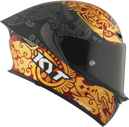 KYT TT Revo Enea Bastianini Indonesia Replica 2023 Matt Black Helmet