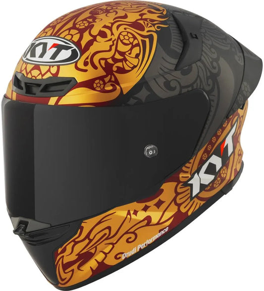 KYT TT Revo Enea Bastianini Indonesia Replica 2023 Matt Black Helmet