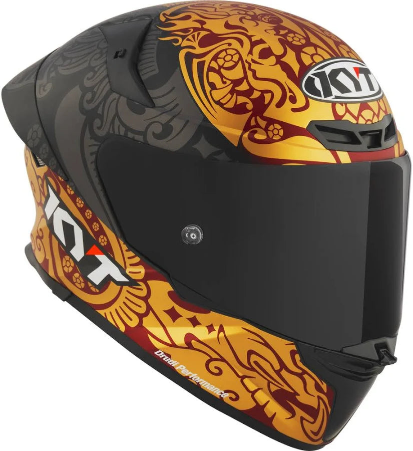 KYT TT Revo Enea Bastianini Indonesia Replica 2023 Matt Black Helmet