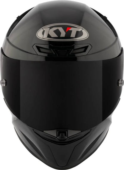 KYT TT REVO Plain Black Helmet