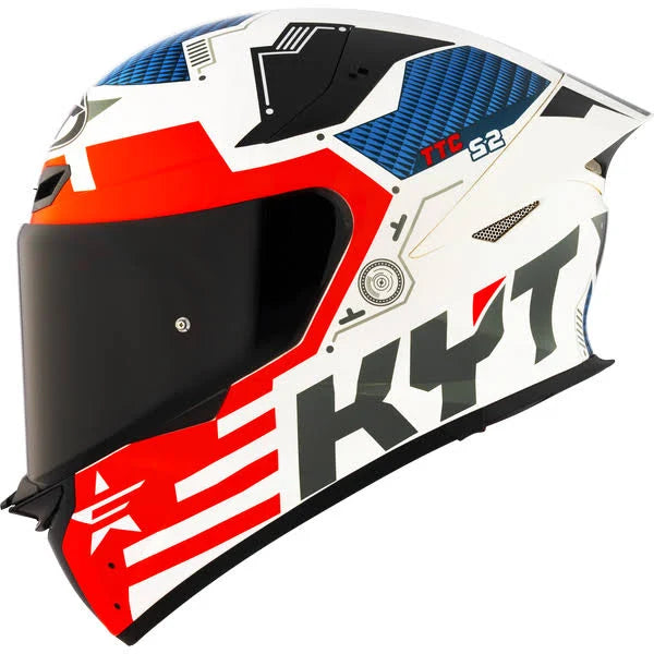 KYT TT Revo Fuselage Red Gloss Helmet