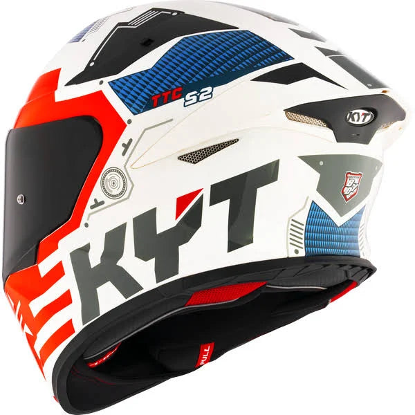 KYT TT Revo Fuselage Red Gloss Helmet