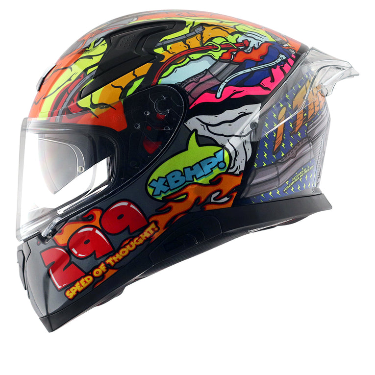 Axor xBhp Bionic Helmet NEON YELLOW BLUE