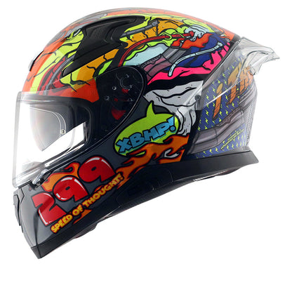Axor xBhp Bionic Helmet NEON YELLOW BLUE