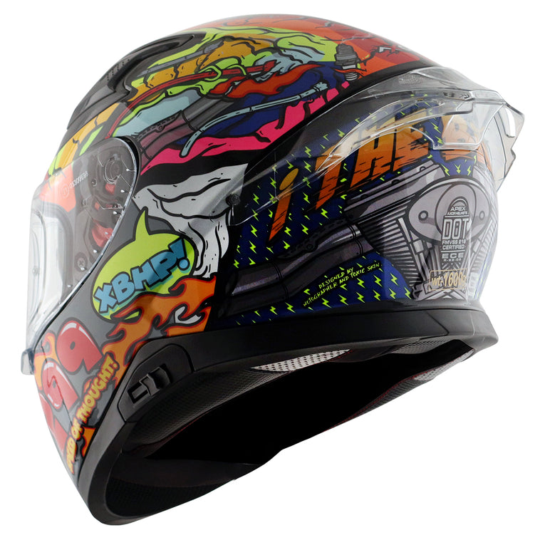 Axor xBhp Bionic Helmet NEON YELLOW BLUE