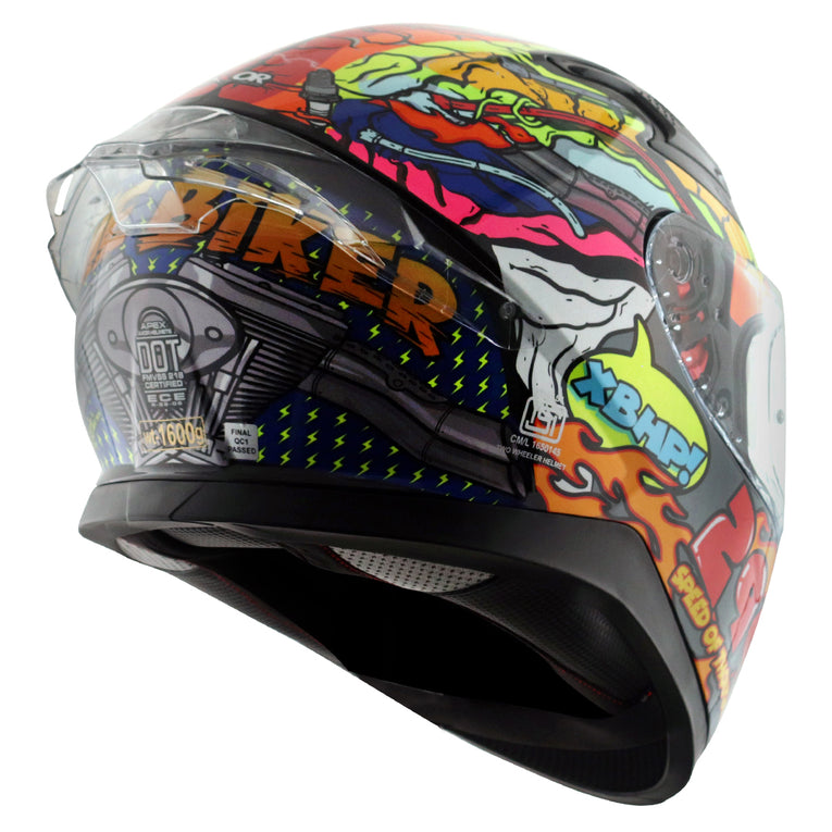 Axor xBhp Bionic Helmet NEON YELLOW BLUE