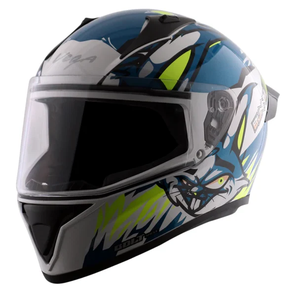 VEGA BOLT BUNNY WHITE BLUE HELMET - Image 2