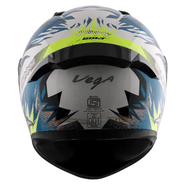VEGA BOLT BUNNY WHITE BLUE HELMET - Image 4