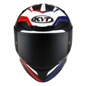 KYT TT Course Grand Prix Gloss Blue Red Helmet