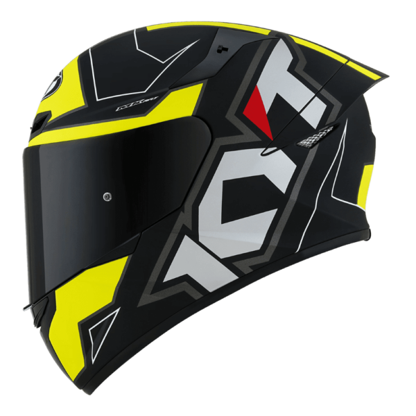 KYT TT-Course Overtech Black Green Helmet - Image 2