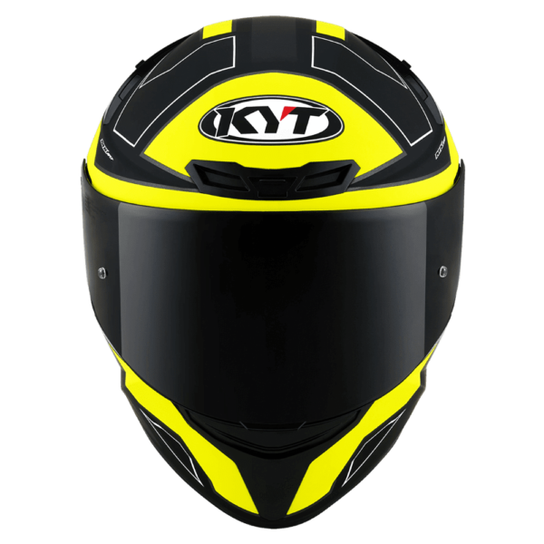 KYT TT-Course Overtech Black Green Helmet