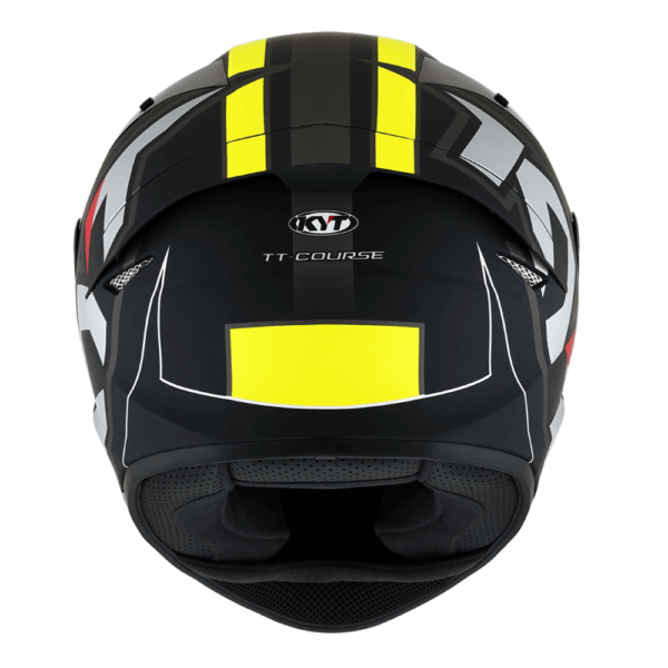 KYT TT-Course Overtech Black Green Helmet - Image 3