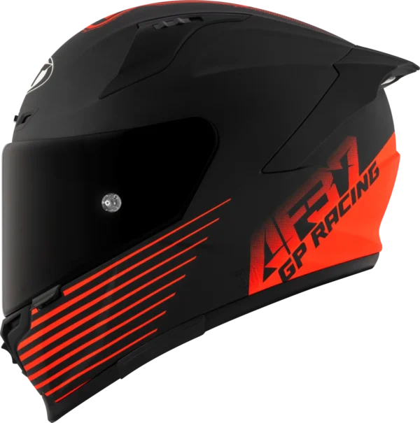 KYT Striker SV AF37 REP Livery Matt Black Red Helmet - Image 2