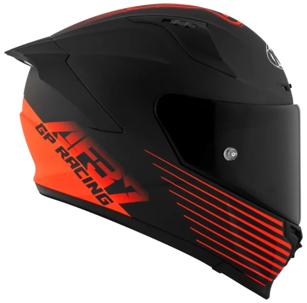 KYT Striker SV AF37 REP Livery Matt Black Red Helmet - Image 3