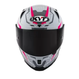 KYT Striker Asphalt Grey Fuxia
