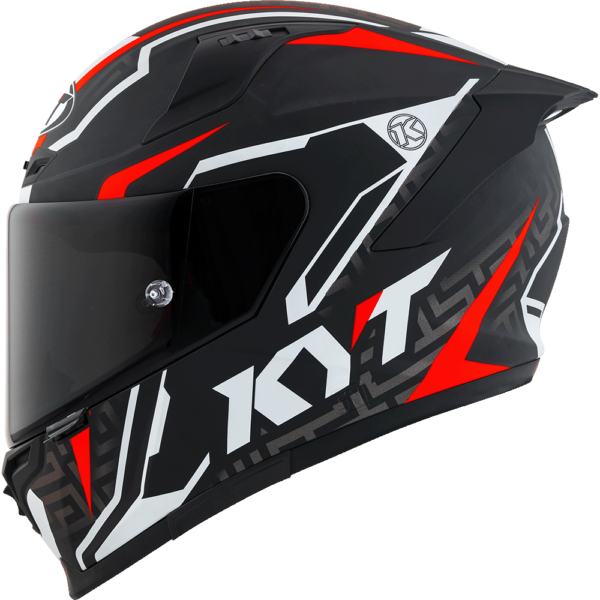 KYT Striker Matt Black Red Helmet - Image 2