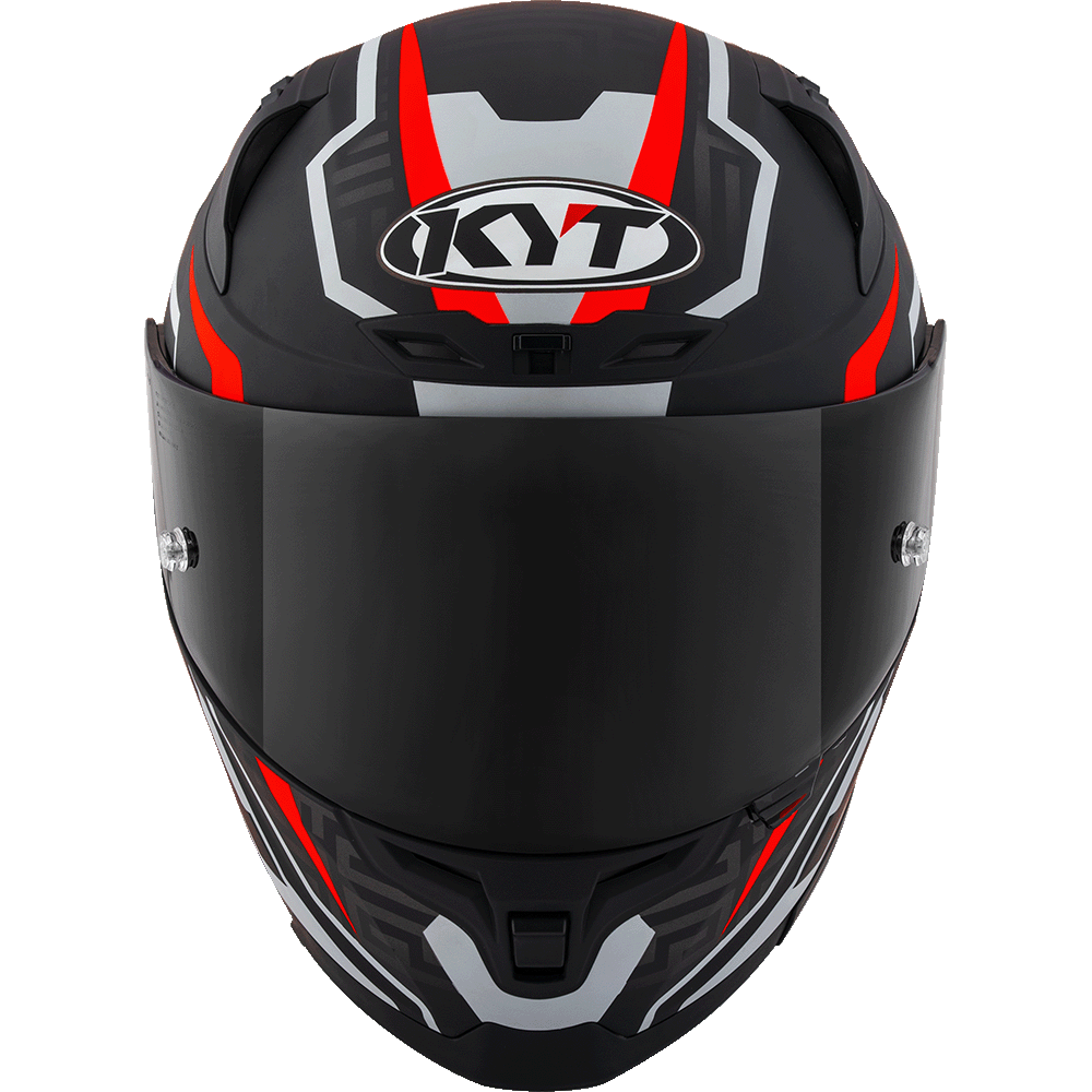 KYT Striker Matt Black Red Helmet