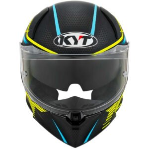 KYT R2R Pro Helmet Matt Black Yellow Helmet