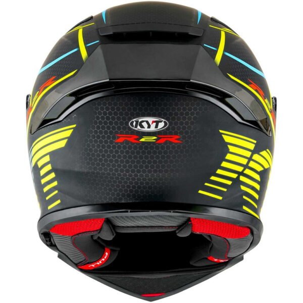 KYT R2R Pro Helmet Matt Black Yellow Helmet - Image 8