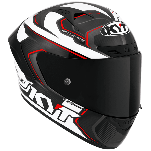 KYT NZ Race Carbon Competition White Helmet - Image 3