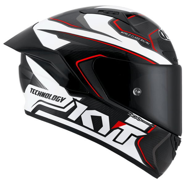 KYT NZ Race Carbon Competition White Helmet - Image 6