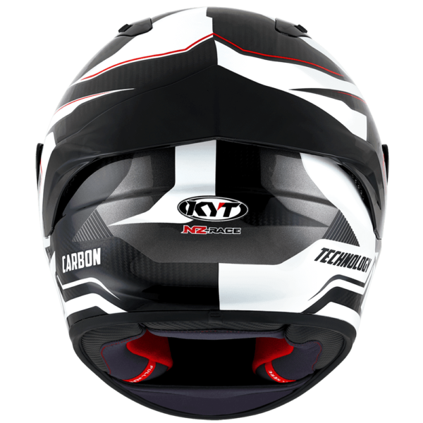 KYT NZ Race Carbon Competition White Helmet - Image 9