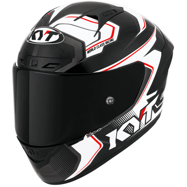 KYT NZ Race Carbon Competition White Helmet - Image 4