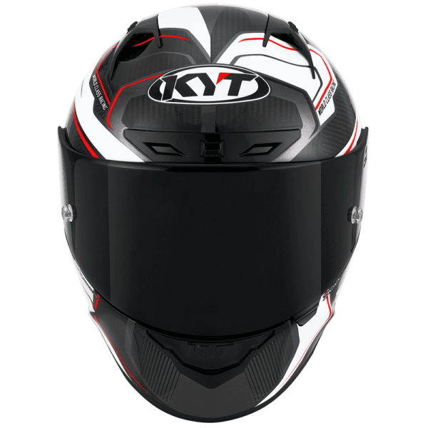 KYT NZ Race Carbon Competition White Helmet - Image 10