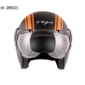 VEGA JET OLD SCHOOL W/VISOR DULL HELMET