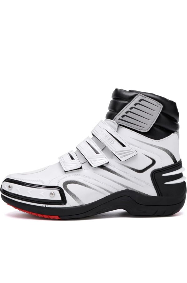 Men's Motorcycle Shoes High-Top Casual Reinforced Riding Shoes Breathable Comfortable Anti-Slip Boots - Image 6
